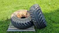 2 X 8 STUD WHEELS AND TYRES - 6