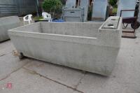 CONCRETE 400 GALLON WATER TROUGH