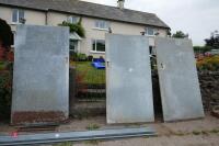 3 GALVANISED SHEETED PARLOUR DOORS