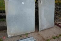 3 GALVANISED SHEETED PARLOUR DOORS - 6