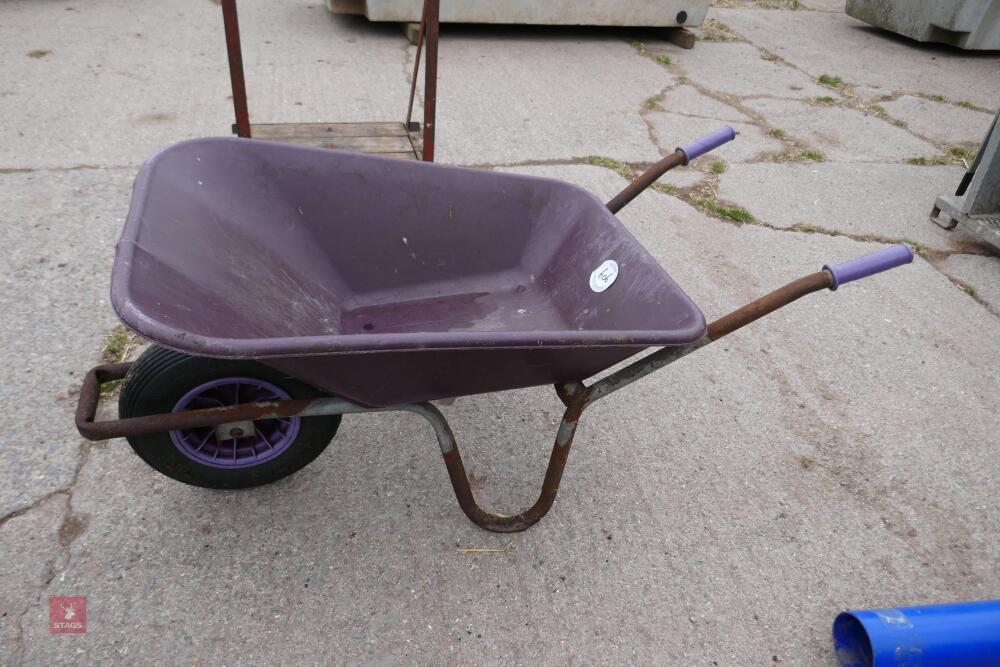 PURPLE WHEELBARROW