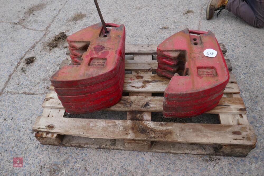 SET OF MCCORMICK FRONT TRACTOR WEIGHTS