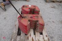 SET OF MCCORMICK FRONT TRACTOR WEIGHTS - 2