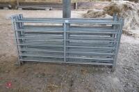 10 6' GALVANISED SHEEP HURDLES