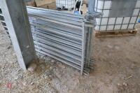 10 6' GALVANISED SHEEP HURDLES - 4