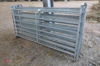 10 6' GALVANISED SHEEP HURDLES - 8