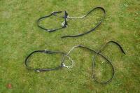 2 SHOW COW COLLARS & SADDLE RACK - 2