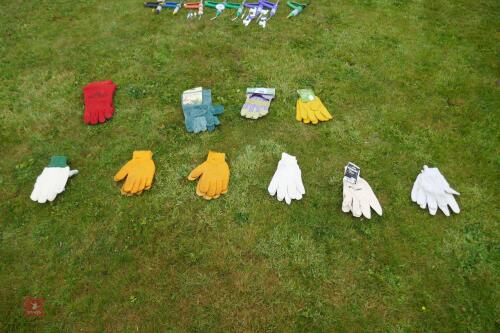 10 PAIRS OF MIXED GLOVES