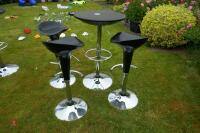 CIRCULAR REVOLVING BAR TABLE & STOOLS - 4