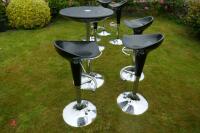 CIRCULAR REVOLVING BAR TABLE & STOOLS - 5