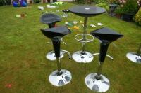 CIRCULAR REVOLVING BAR TABLE & STOOLS - 6