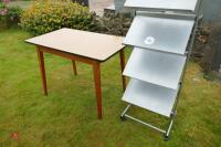 WOODEN TABLE & DISPLAY UNIT - 4