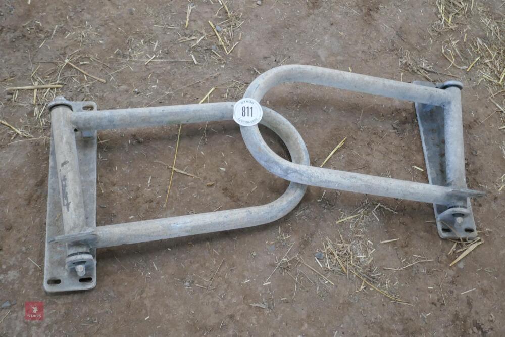 PAIR OF ONE WAY RACE CATTLE GATES