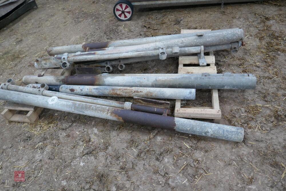 METAL POLES OUT OF CATTLE FEED SYSTEM