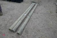 3 8' LONG WOODEN POLES