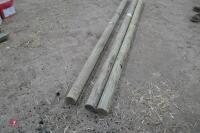 3 8' LONG WOODEN POLES - 4