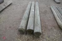 3 8' WOODEN GATE POSTS - 7