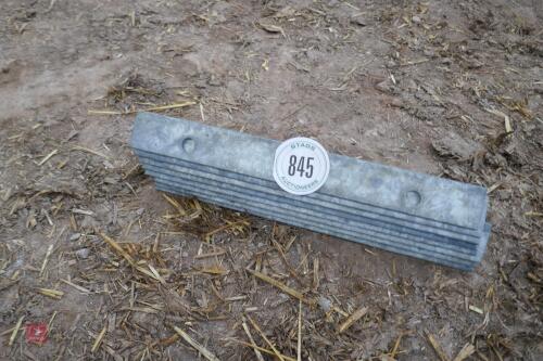 8 LENGTHS OF 17" LONG ANGLE IRON