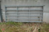 3 IAE 10' GALVANISED CATTLE HURDLES