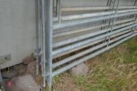 4 IAE 10' GALVANISED CATTLE HURDLES - 3