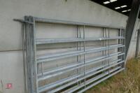 3 IAE 10' GALVANISED CATTLE HURDLES - 2