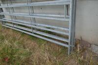 3 IAE 10' GALVANISED CATTLE HURDLES - 5