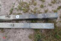 2 GALVANISED GATE HANGING POSTS - 3