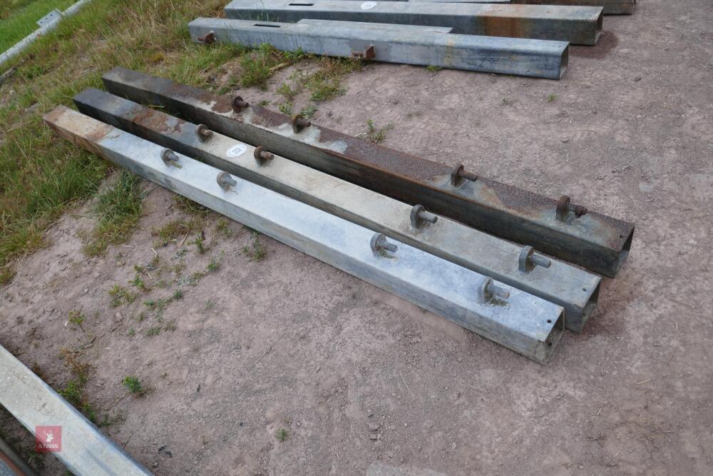 3 GALVANISED GATE HANGING POSTS