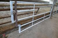 11' 6" GALVANISED YARD GATE - 2