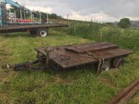 TWIN AXLE 11.5' X 6.5' FLAT BED TRAILER