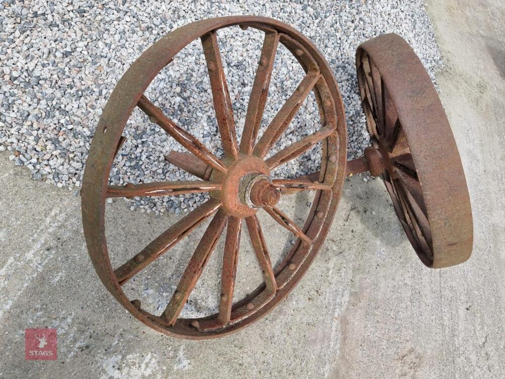 PAIR OF MARHSALLS OF GAINSBOROUGH WHEELS