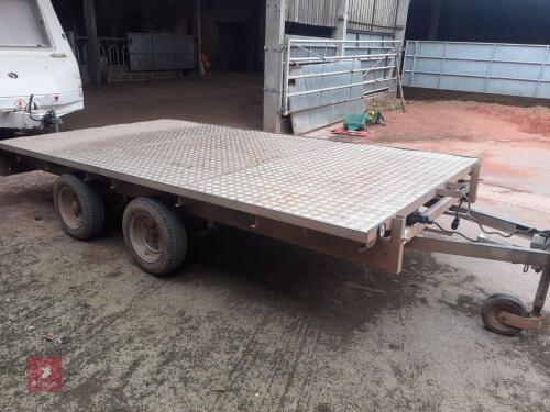 IFOR WILLIAMS 12' FLAT BED TRAILER