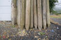 30 5'6" WOODEN FENCE POSTS - 5