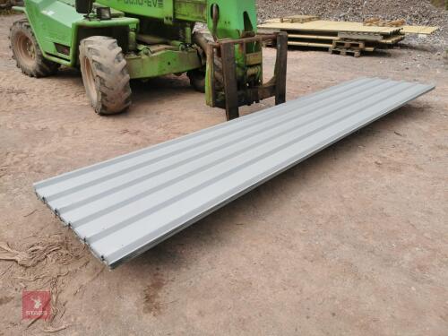 13 USED BOX PROFILE ROOFING SHEETS