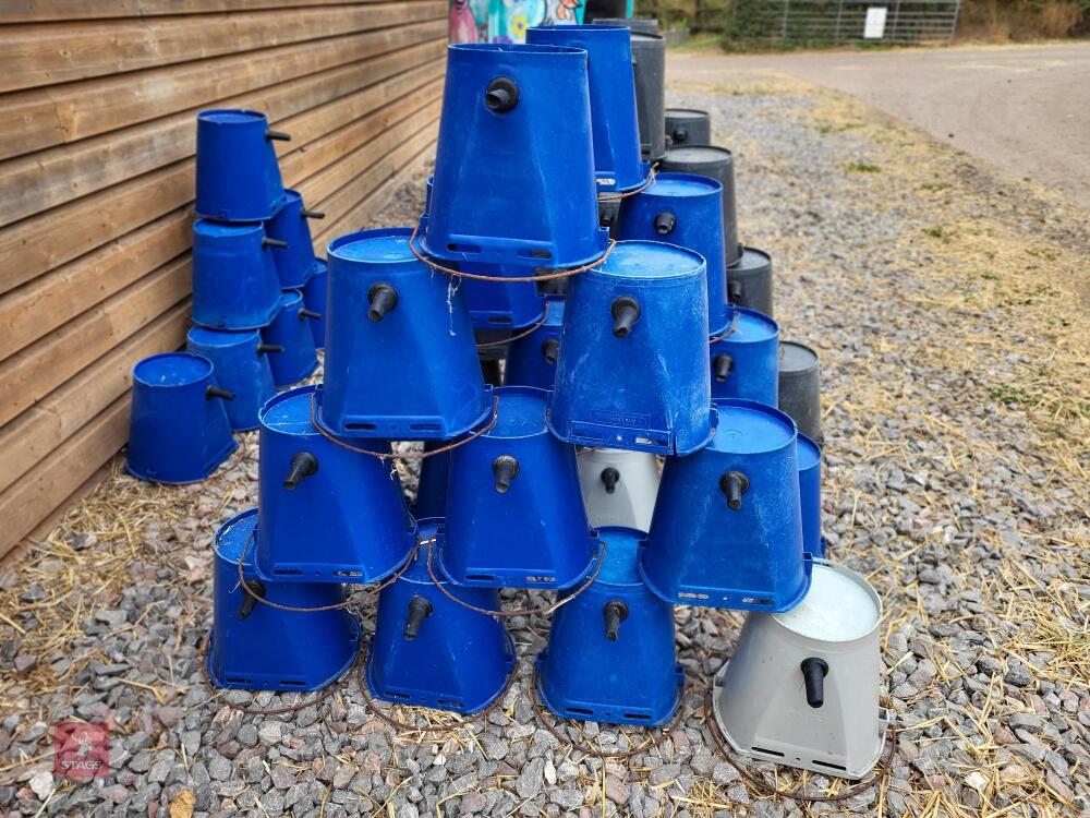 10 INDIVIDUAL CALF MILK BUCKETS