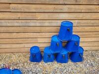 7 INDIVIDUAL CALF MILK BUCKETS