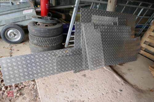 14 NEW CHEQUER PLATE OFFCUTS