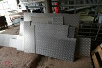 14 NEW CHEQUER PLATE OFFCUTS - 8