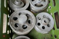 BOX OF ALUMINIUM PULLEYS - 4