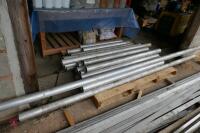 28 TUBES OF ALUMINIUM PIPES