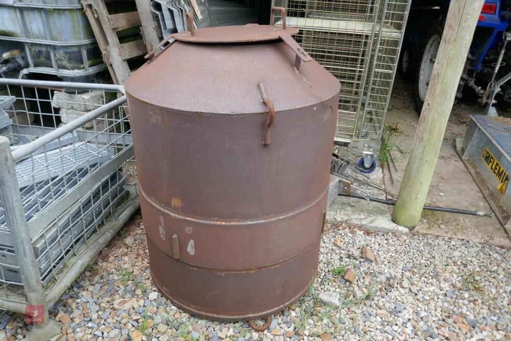 LARGE METAL VESSEL