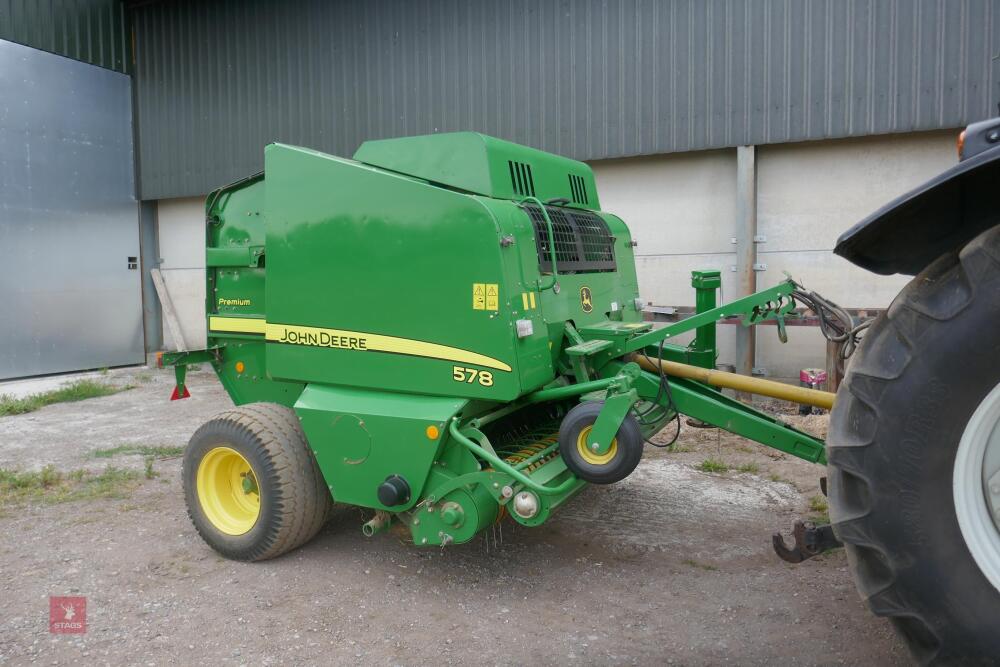 LOT WITHDRAWN DUE TO FIRE IN NEW MACHINE - 2007 JOHN DEERE 578 ROUND BALER