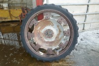 PAIR OF HD MF ROW CROP WHEELS - 4